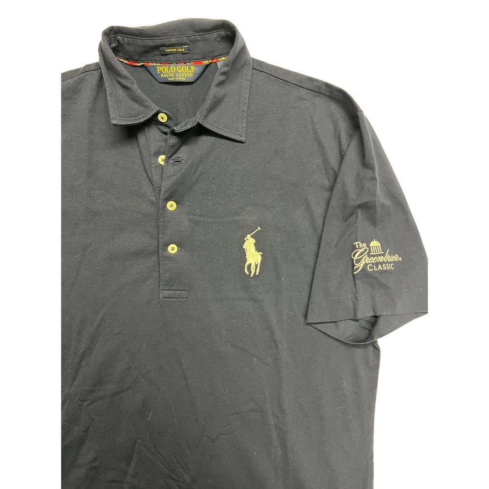 Ralph Lauren Polo Golf S Short Sleeve Polo Shirt Greenbrier Classic Logo Navy
